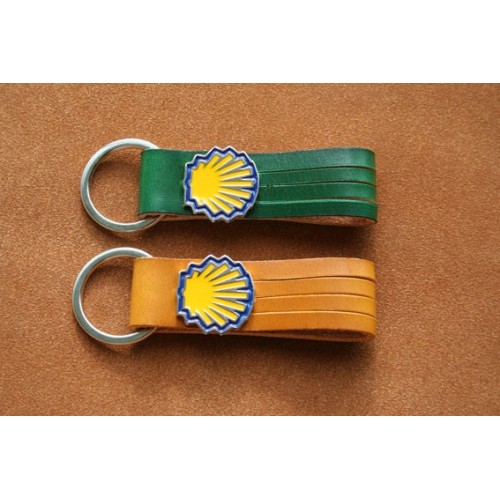 Llavero Aplique Concha Amarilla