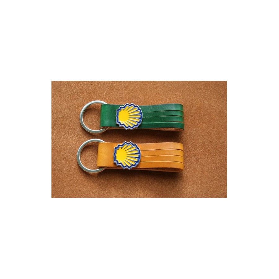 Llavero Aplique Concha Amarilla