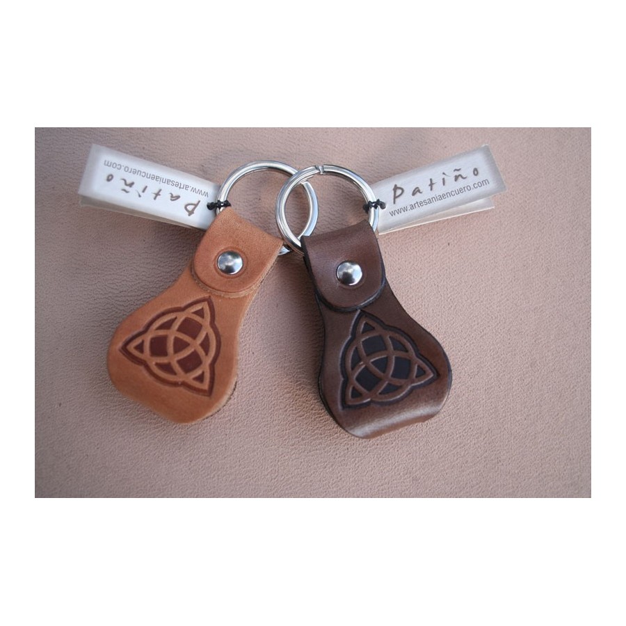 Llavero con Triqueta Grabado a Fuego