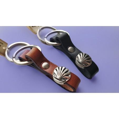 Llavero Doble Anilla con Concha